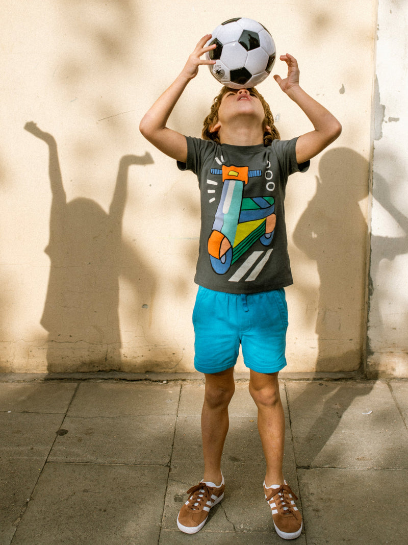 Zoom Zoom Zócalo Graphic Tee in Pepper - View 2