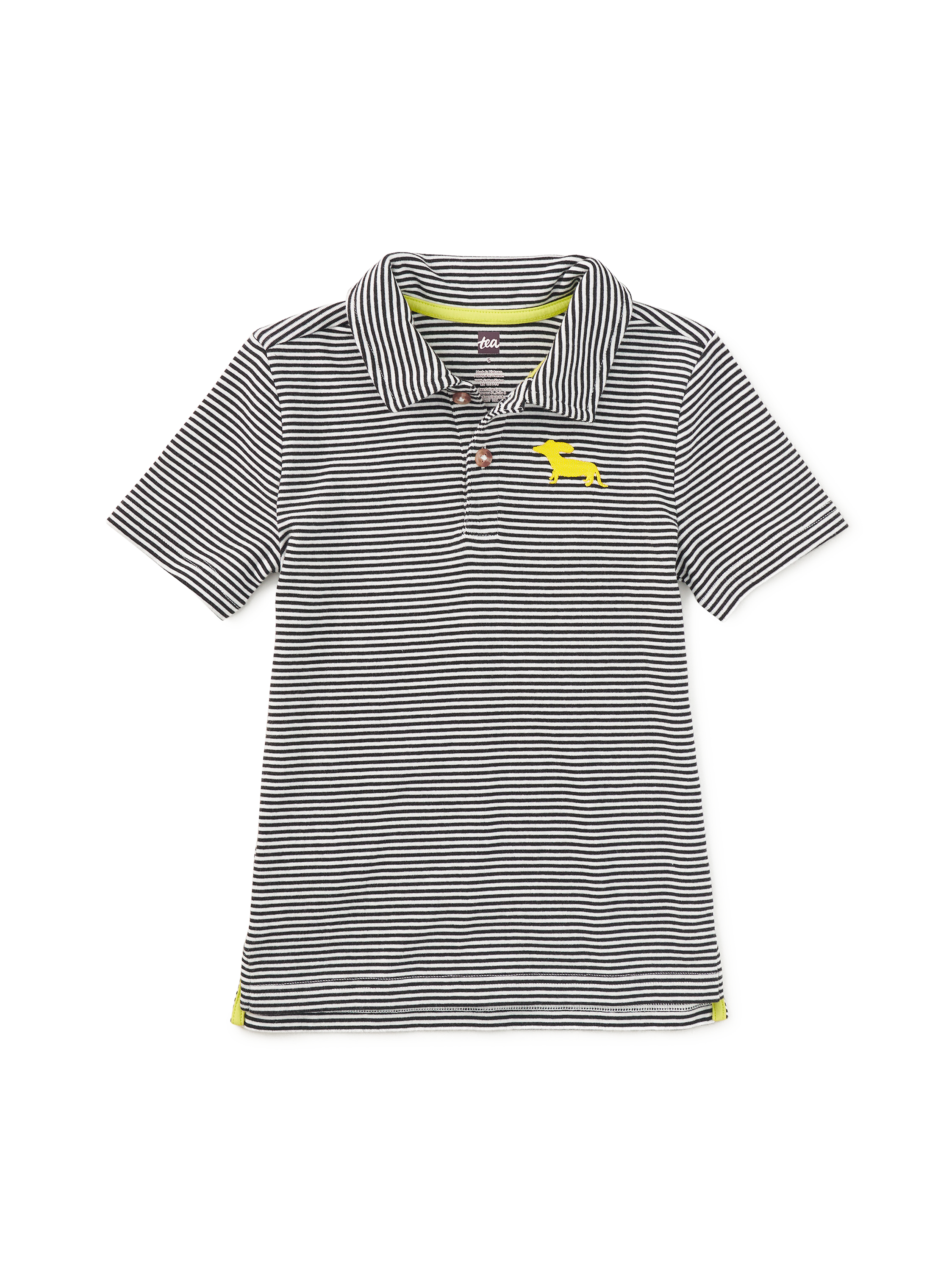 Striped Embroidered Polo