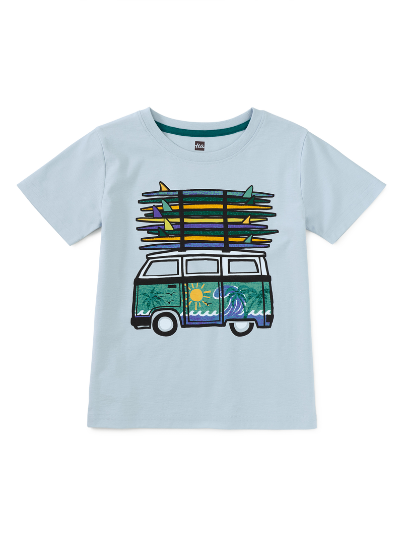 Surf Van Graphic Tee in Skyride - View 1