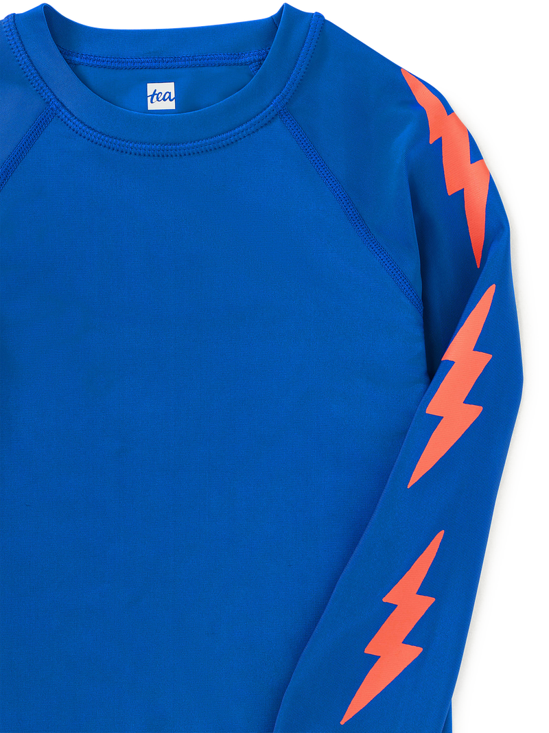 Bolt Sleeve Rash Guard in Imperial - View 2
