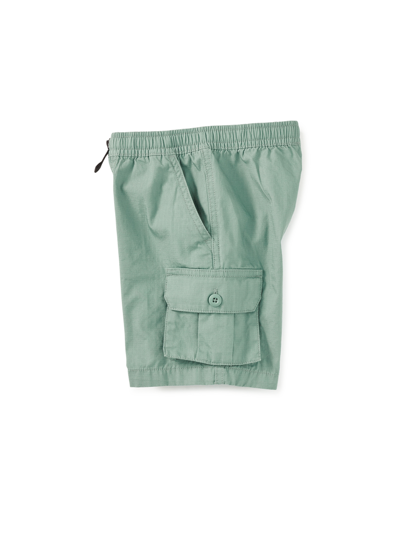 Ripstop Cargo Shorts in Sea - View 2