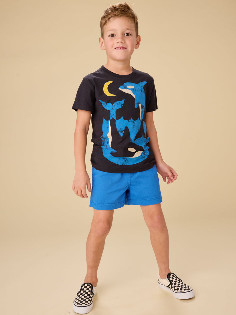 Twill Sport Shorts in Imperial - View 2