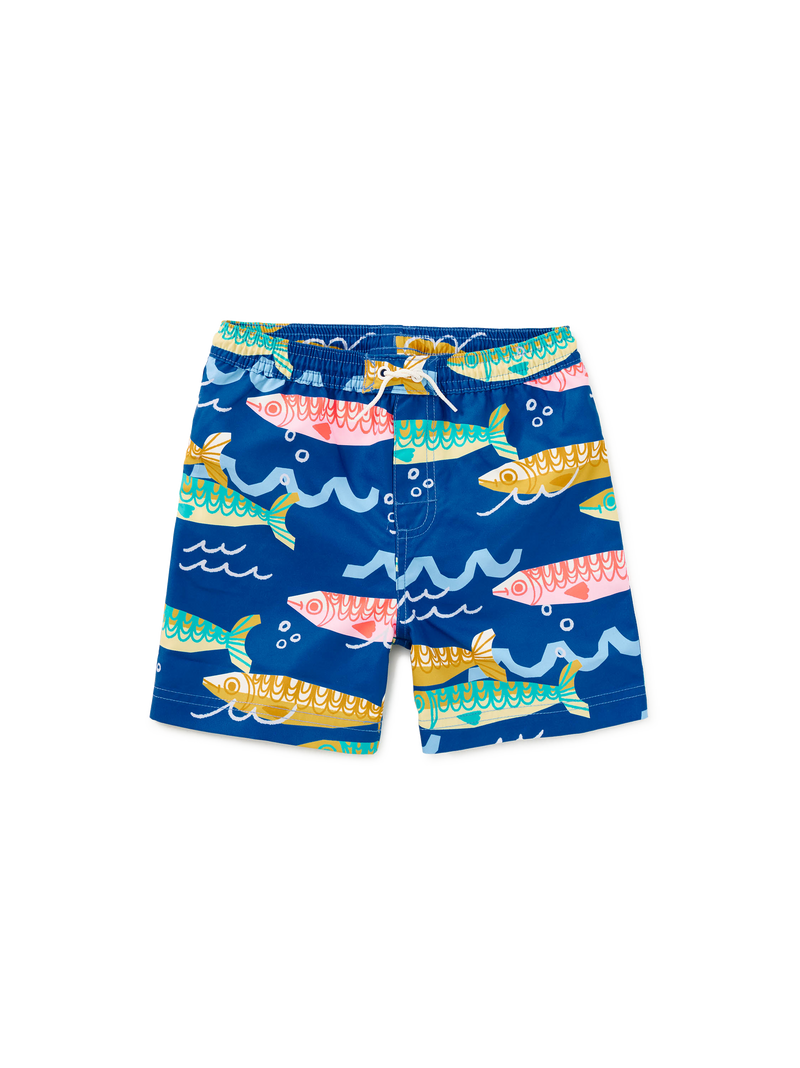 Mid-Length Swim Trunks in Sardinas Del Mar - View 1