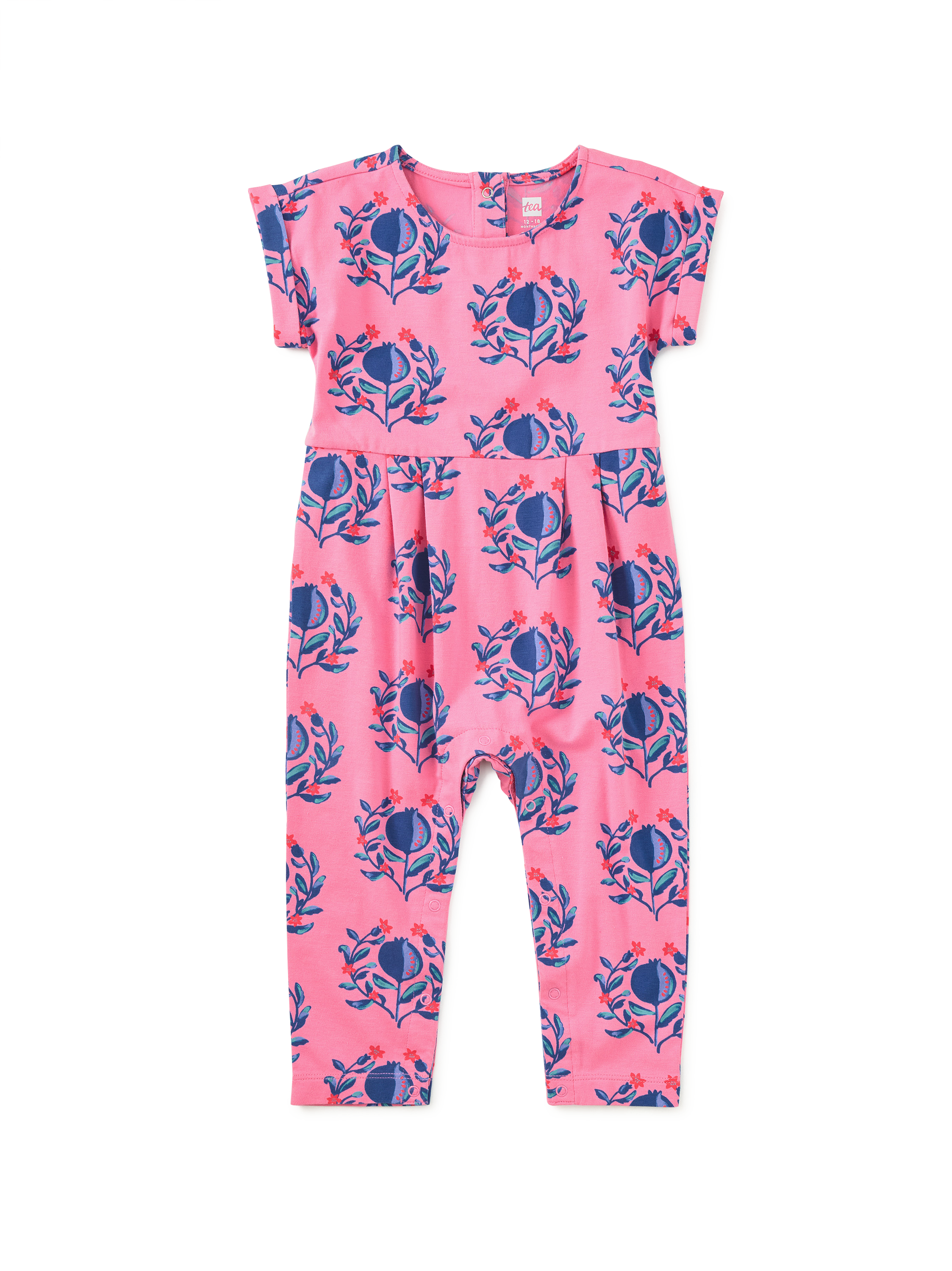 Cuff Sleeve Baby Romper