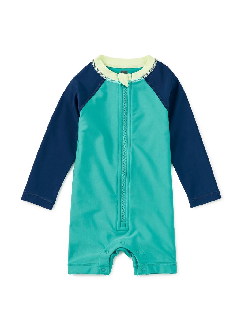 Rash Guard Baby Swimsuit in Ocean Breeze - View 1