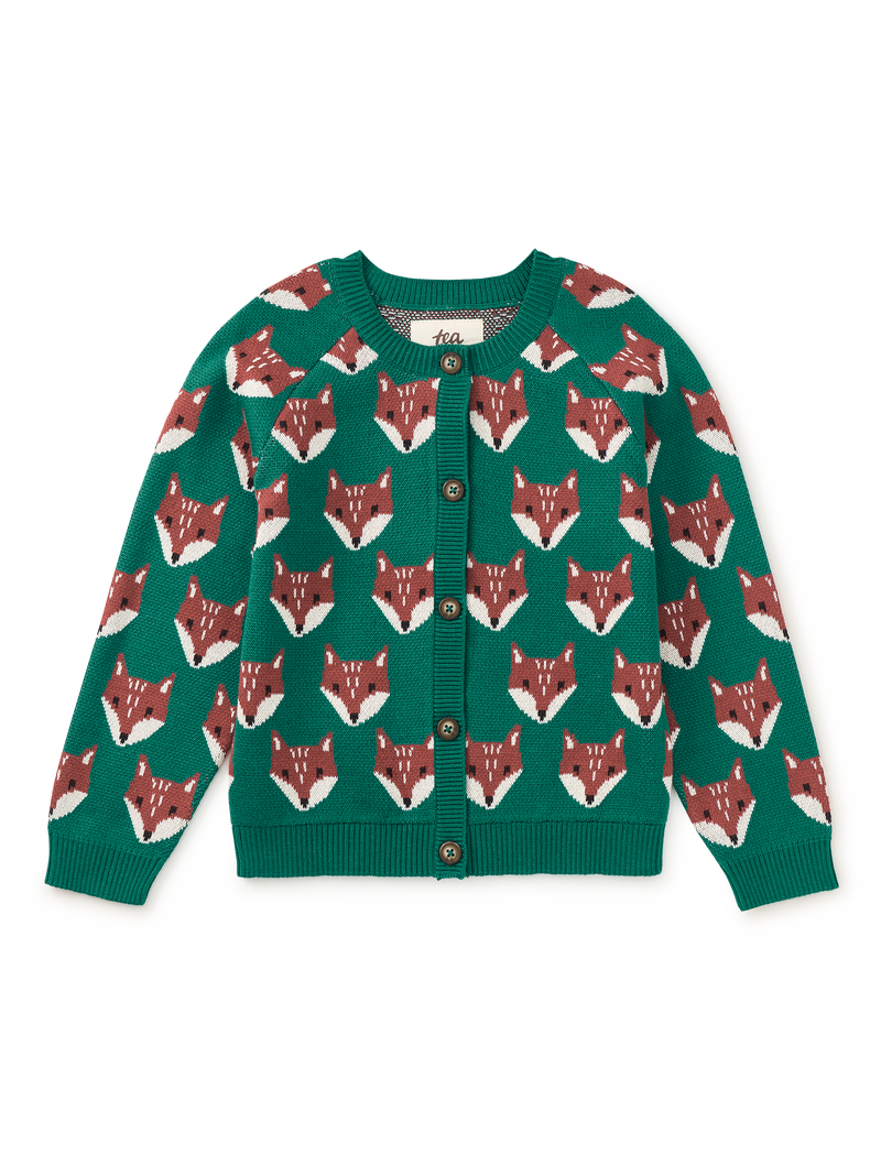 Family Fox Cardigan in Foxwood Fair Isle - View 1