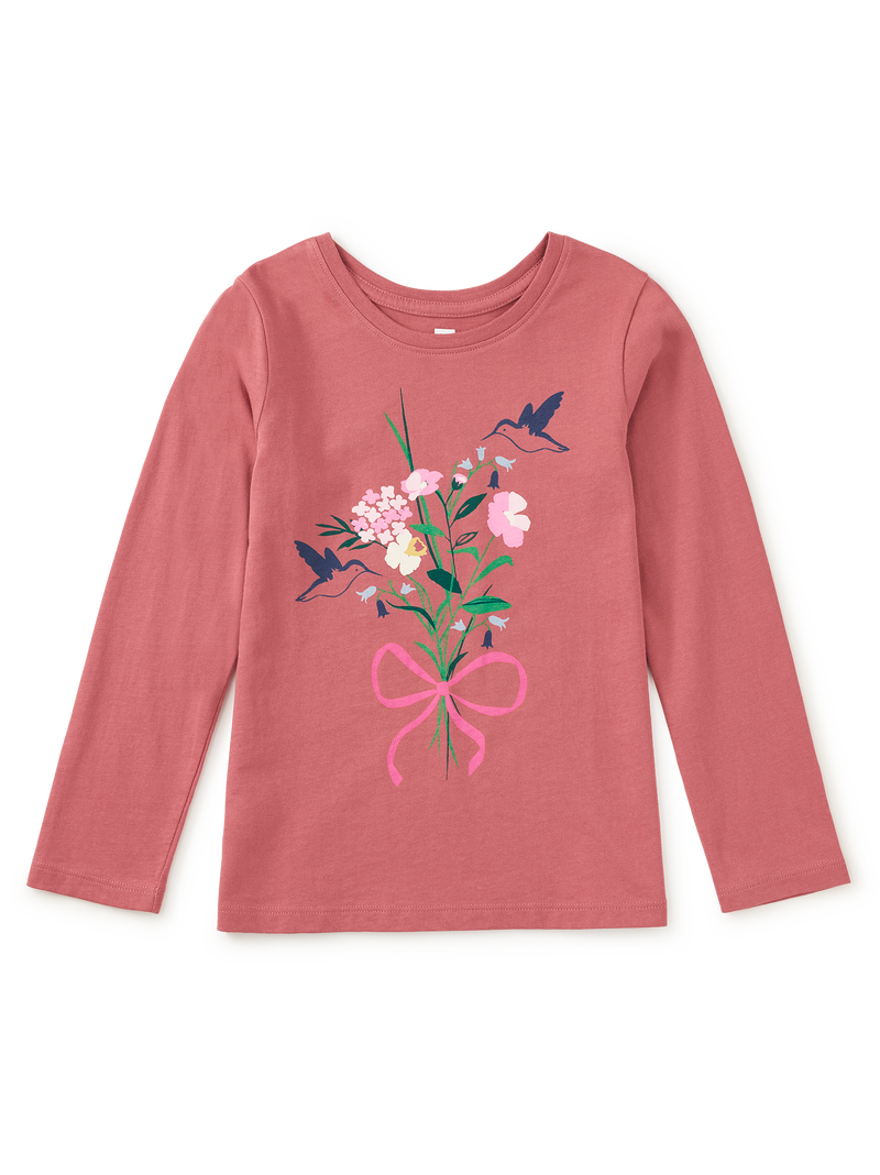 Wildflower Bouquet Graphic Tee in Orchid Mauve - View 1