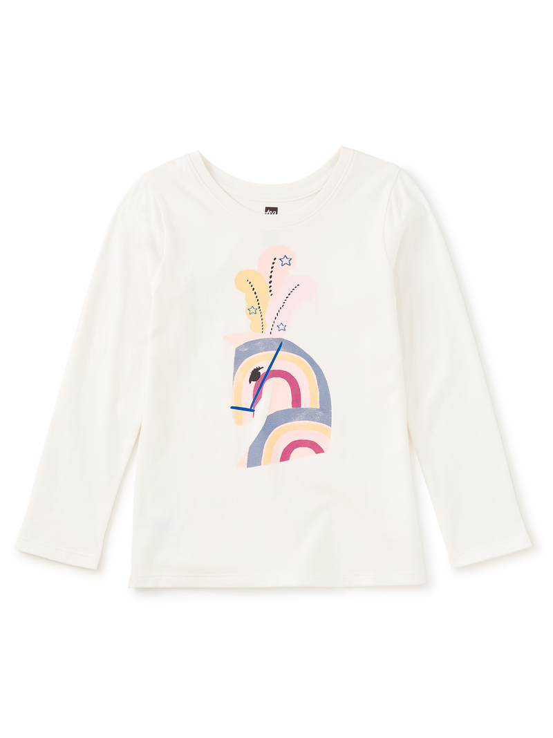Show Horse Graphic Tee in Chalk - View 1