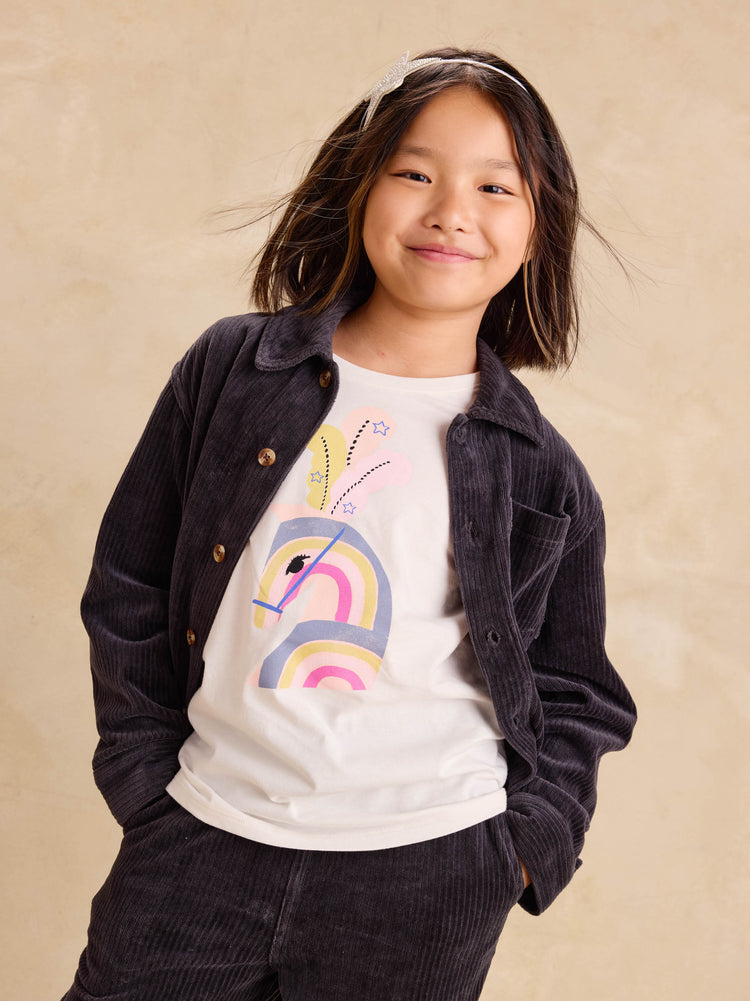 Girl Chalk Show Horse Graphic Tee | Tea Collection