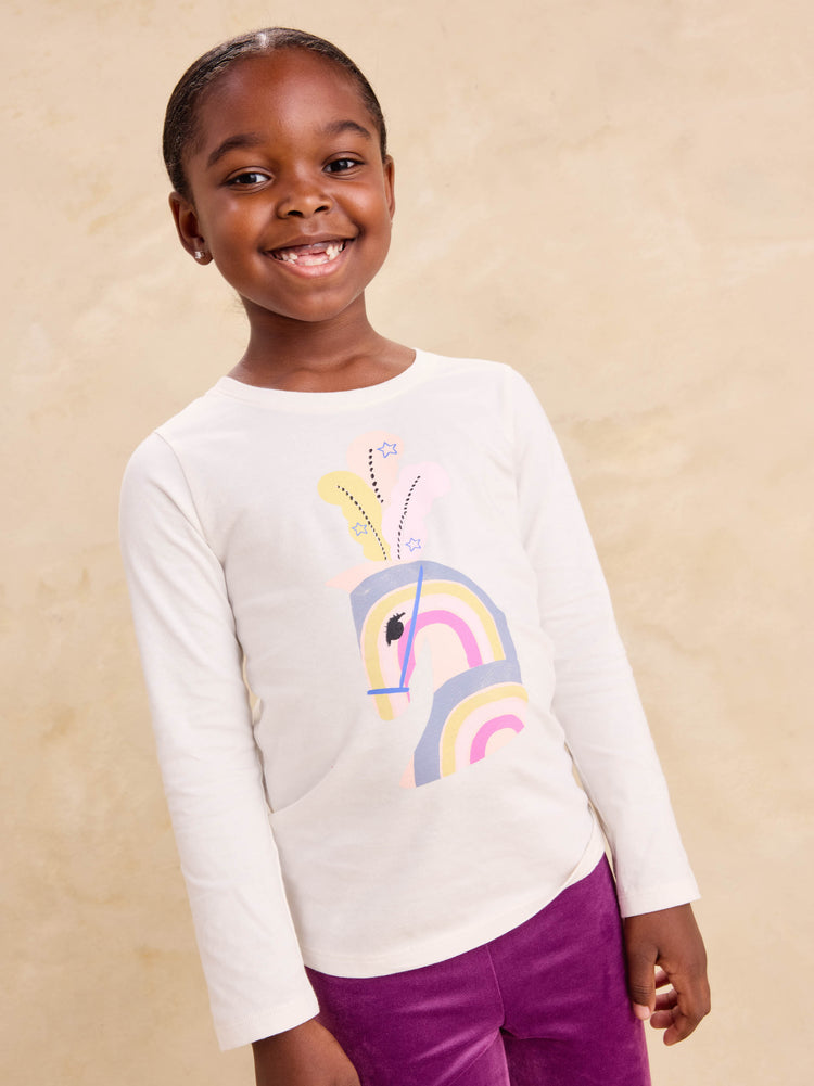 Girl Chalk Show Horse Graphic Tee | Tea Collection
