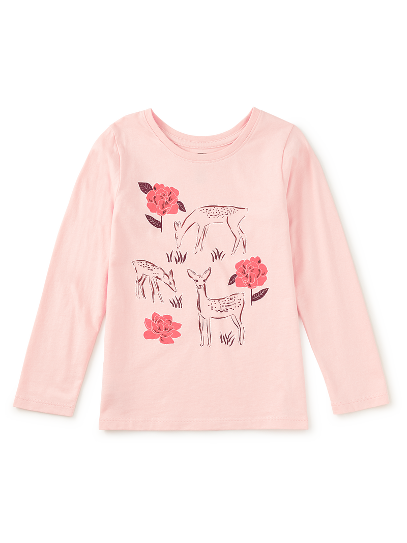 Deer &amp; Rose Graphic Tee in Apple Blossom - View 1