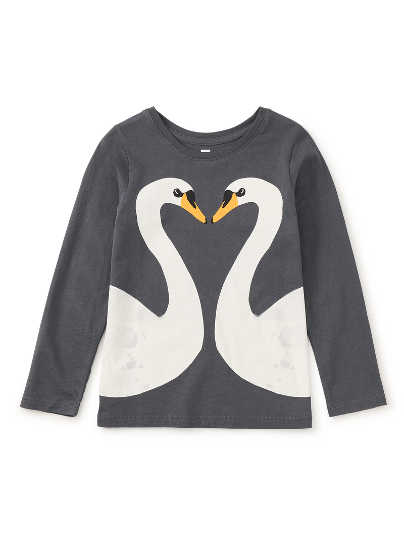 Royal Swans Graphic Tee in Pepper - View 1
