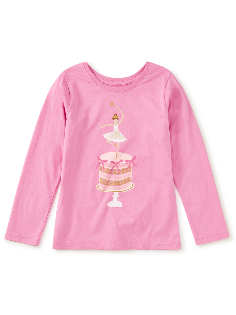 Ballet Cake Graphic Tee in Perennial Pink - View 1