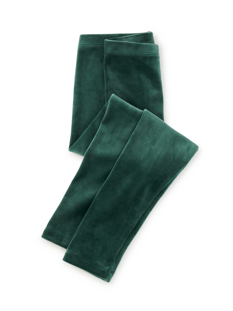 Velour Leggings in Pineneedle - View 1