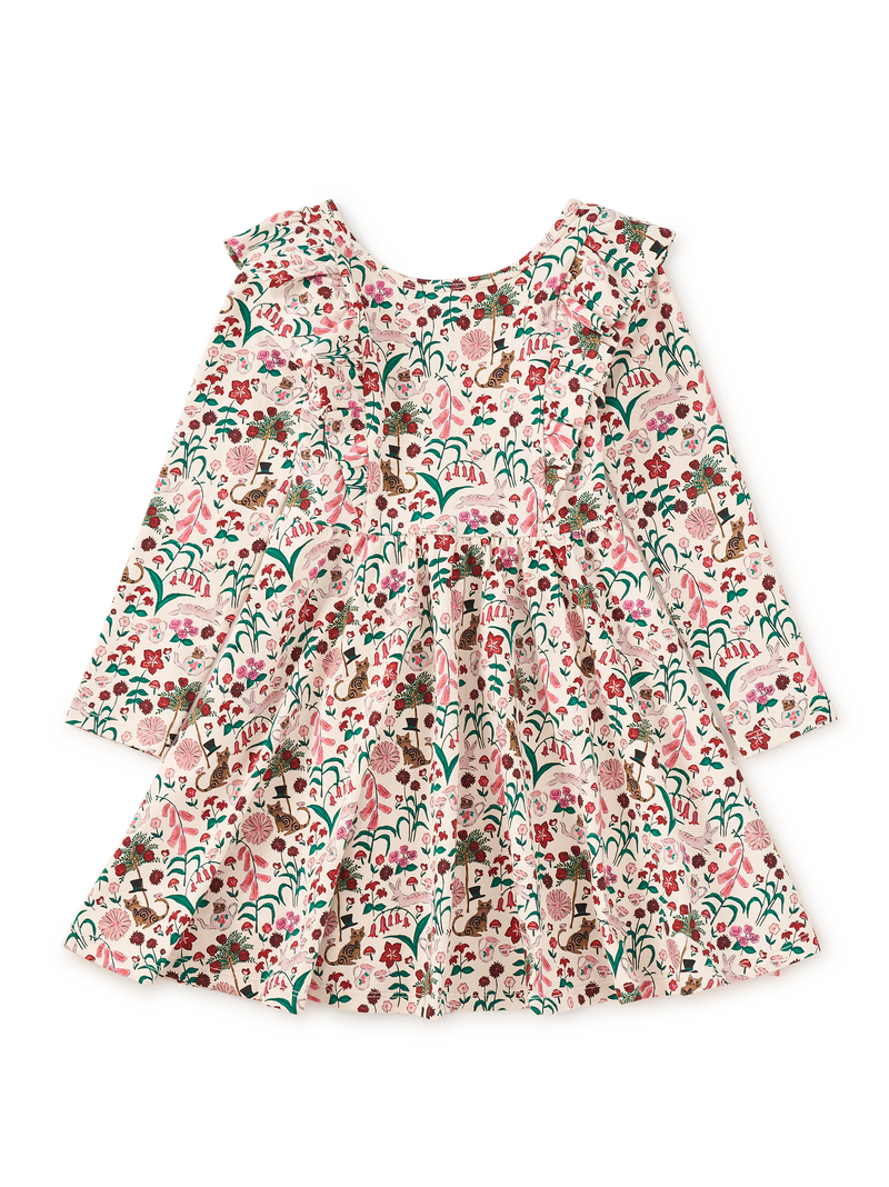 Ruffle Shoulder Ballet Dress in Tea Party Floral - View 1