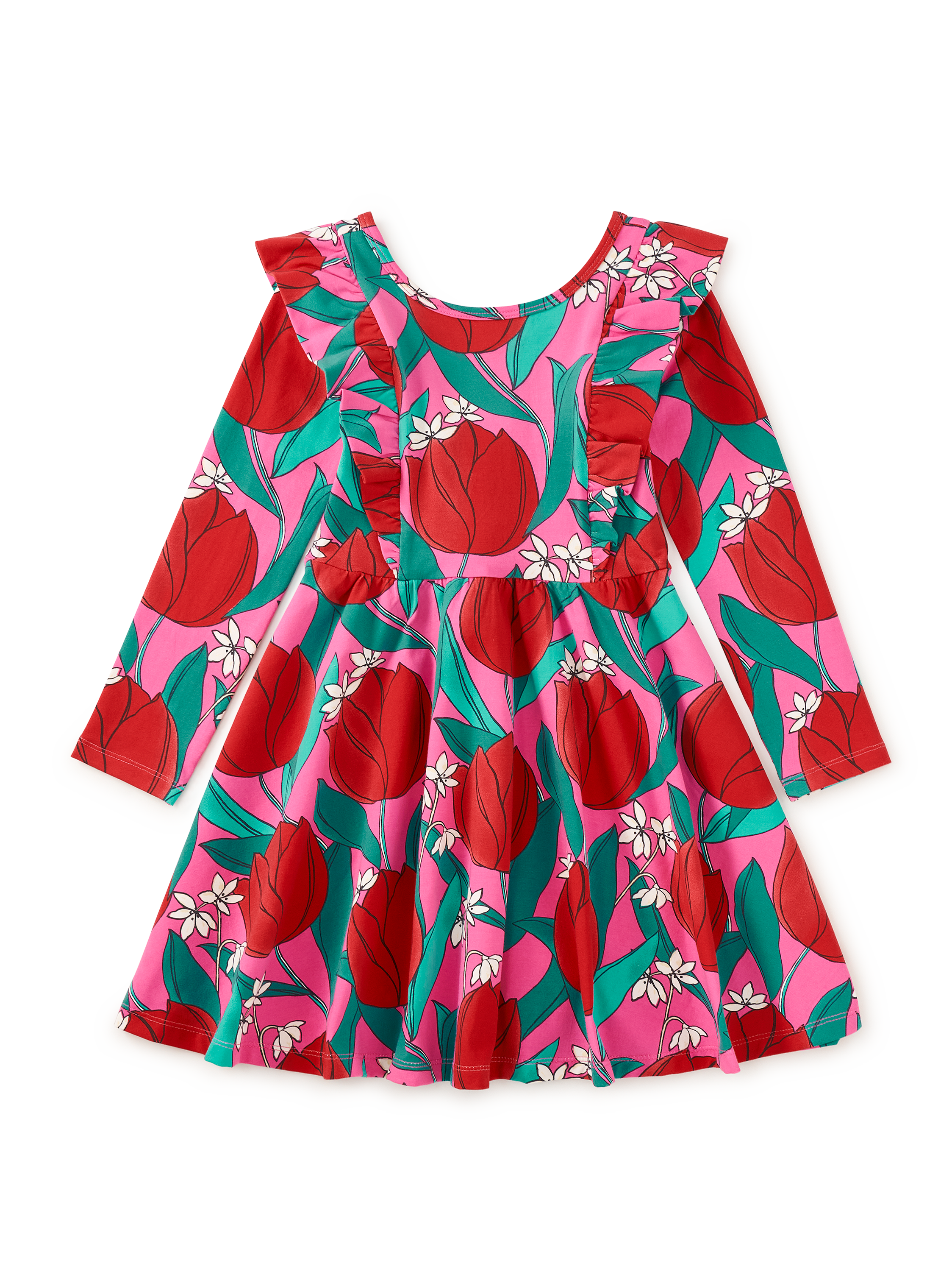Ruffle Shoulder Ballet Dress
