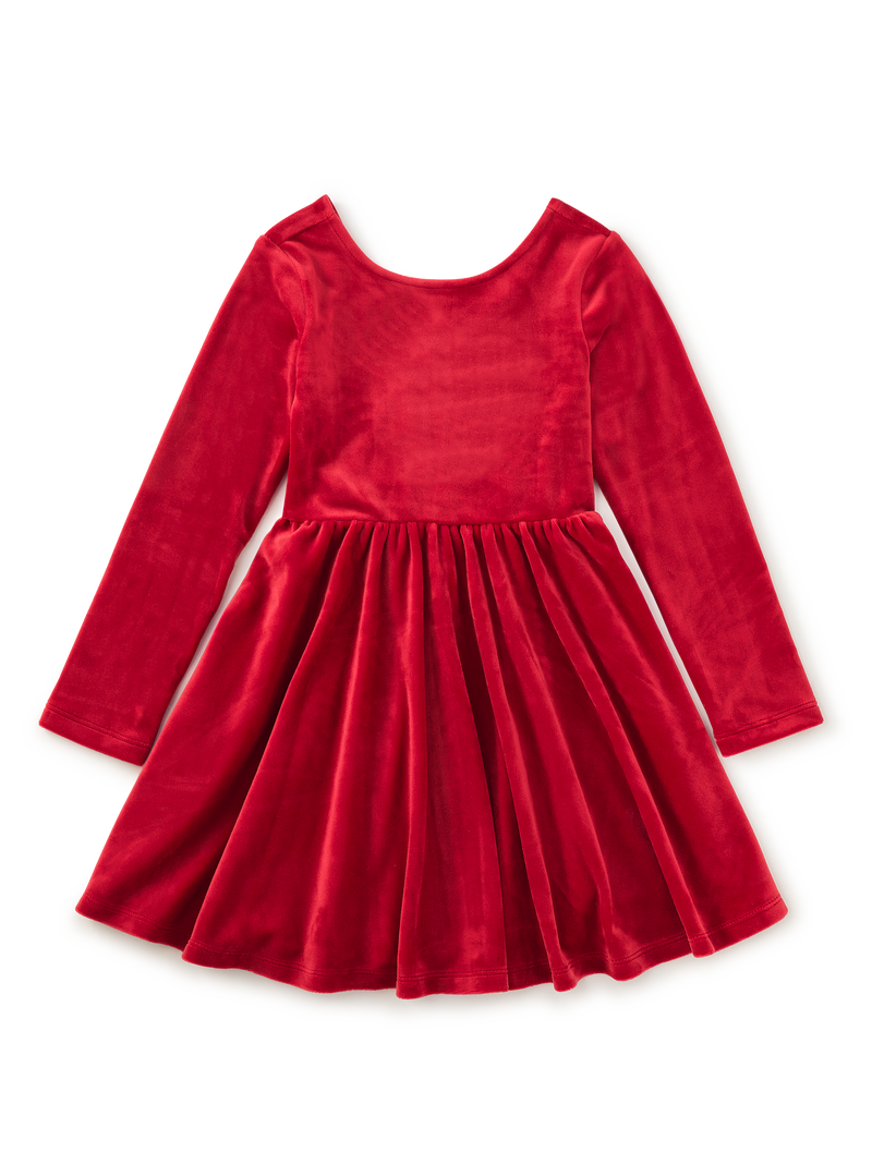 Velour Ballet Dress in Red Wagon - View 1