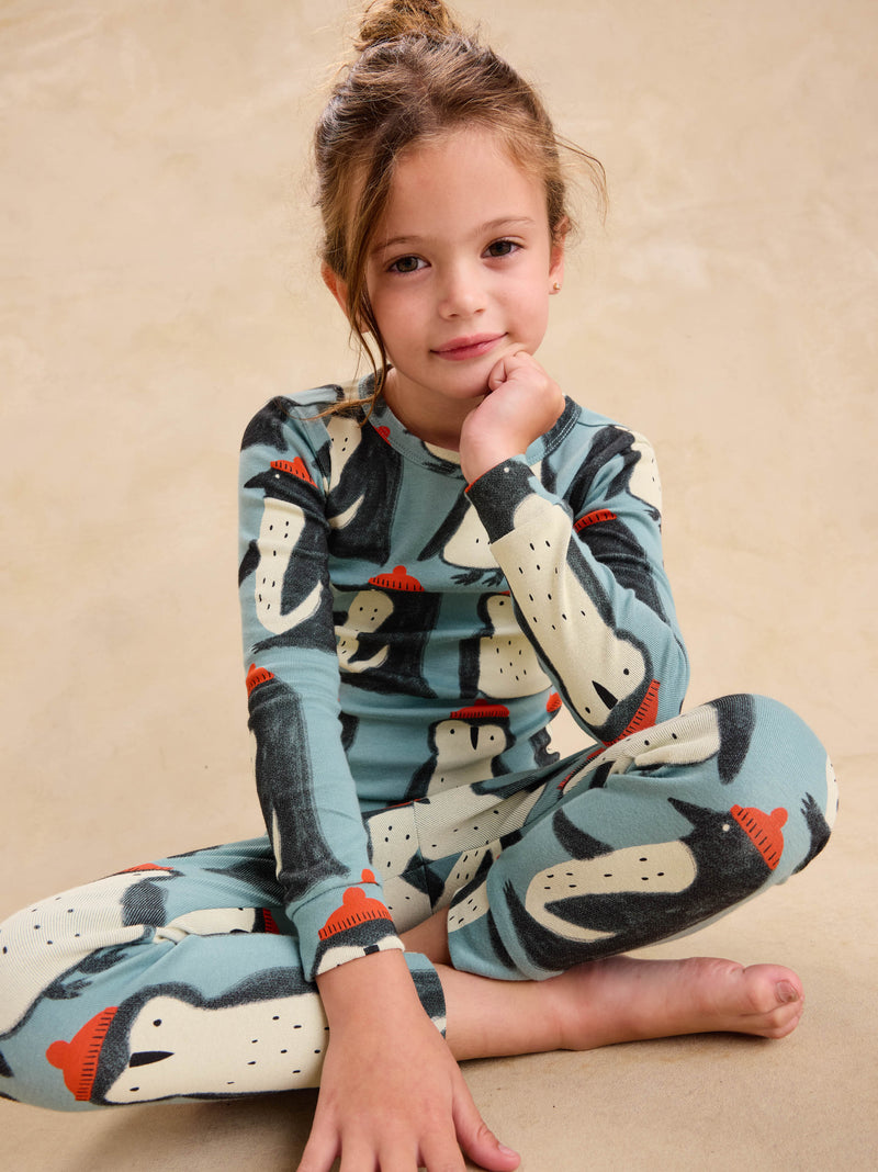 Goodnight Pajama Set in Cozy Penguin - View 2
