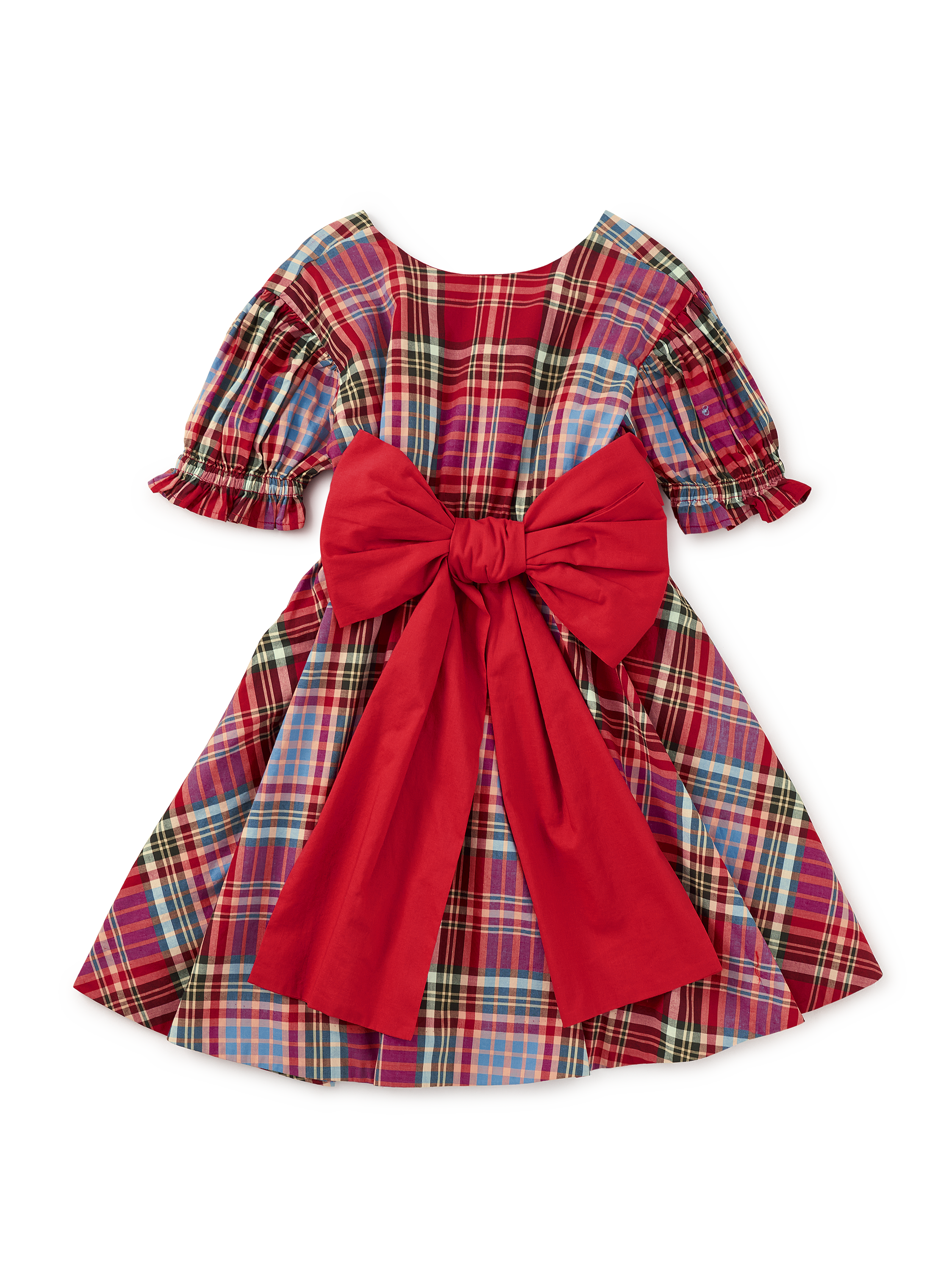 Puff Sleeve Sash Dress