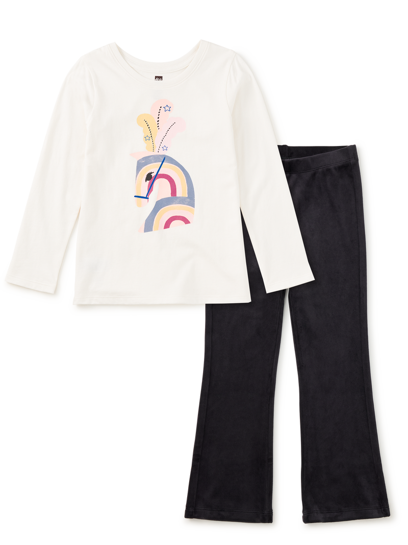 Show Horse &amp; Velour Pants 2-Piece Set in 3-6M - View 1