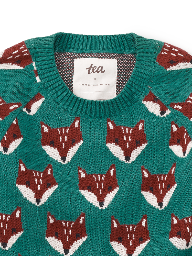 Boy Foxwood Fair Isle Family Fox Sweater | Tea Collection