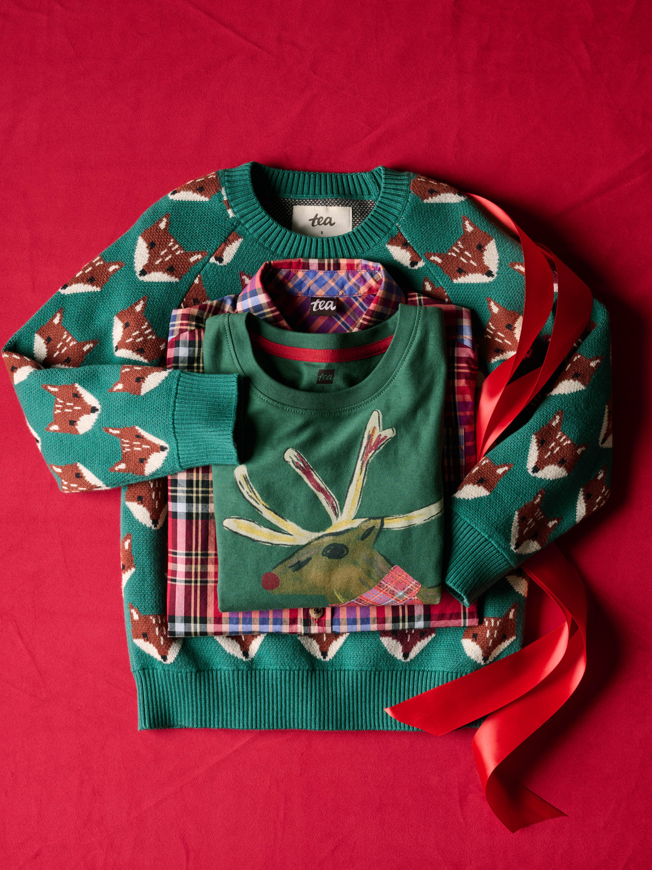 Boy Foxwood Fair Isle Family Fox Sweater | Tea Collection