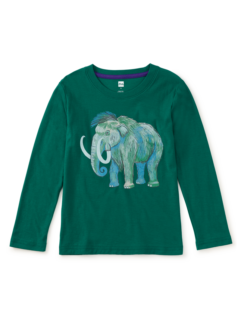 Woolly Mammoth Graphic Tee in Emerald - View 1