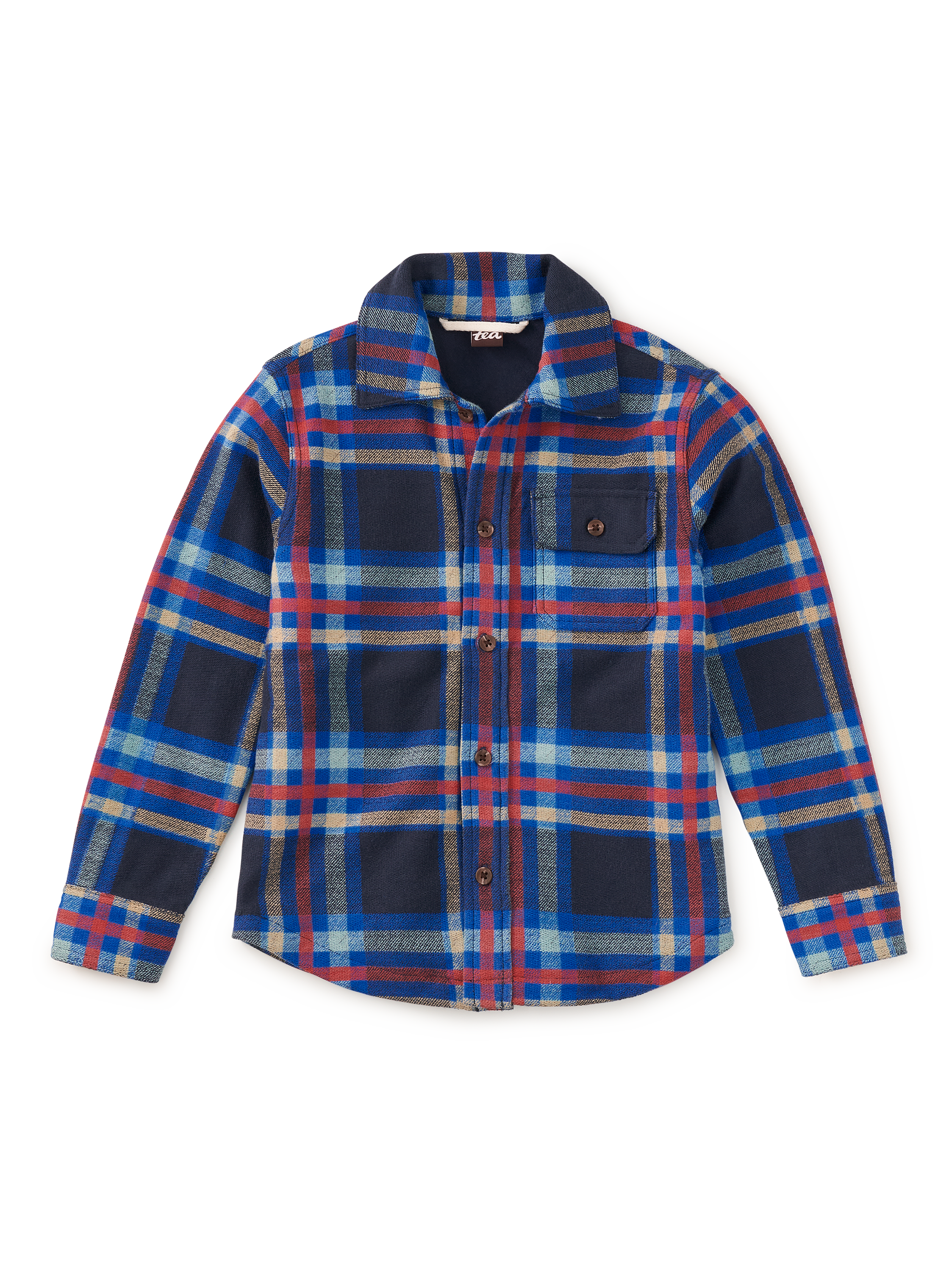 French Terry Plaid Shacket