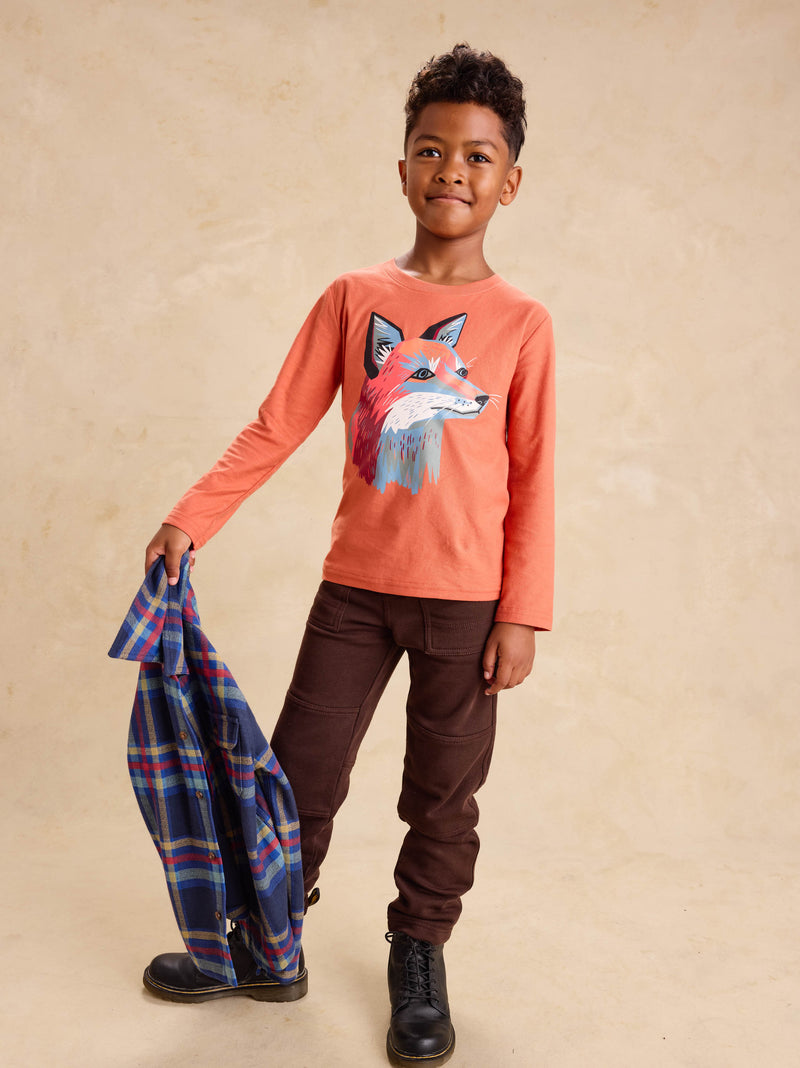Arctic fox Graphic Tee in Copper - View 2