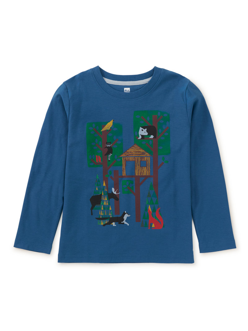 Bauhaus Graphic Tee in Dark Blue - View 1