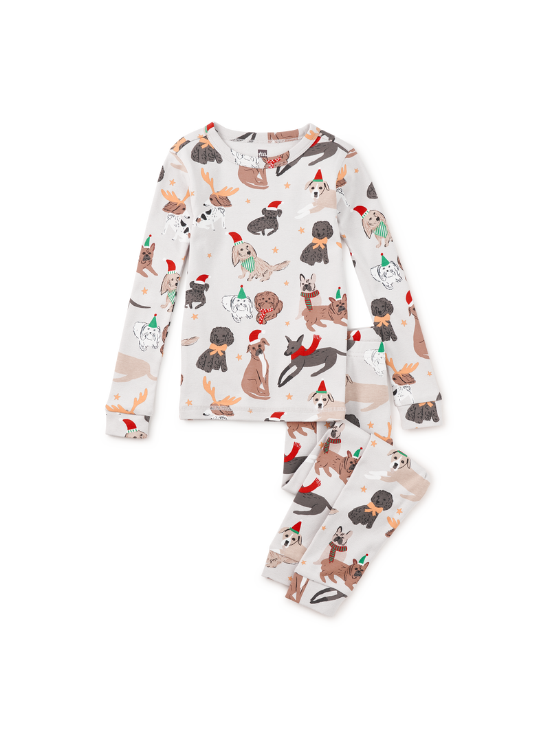 Goodnight Pajama Set in Holiday Dogs - View 1