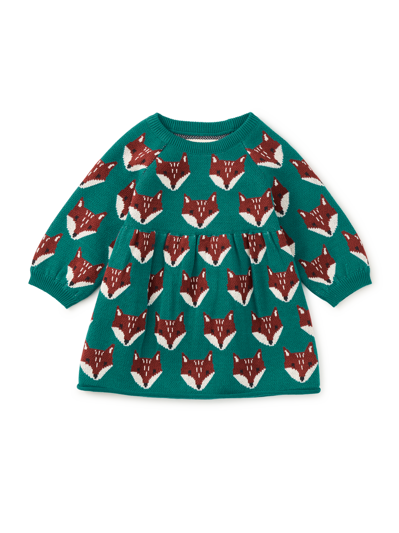 Family Fox Sweater Dress in Foxwood Fair Isle - View 1