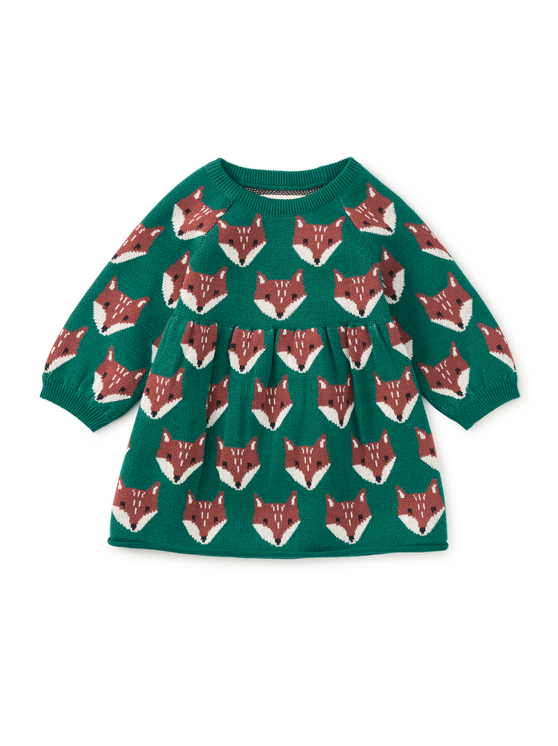 Family Fox Sweater Dress in Foxwood Fair Isle - View 1
