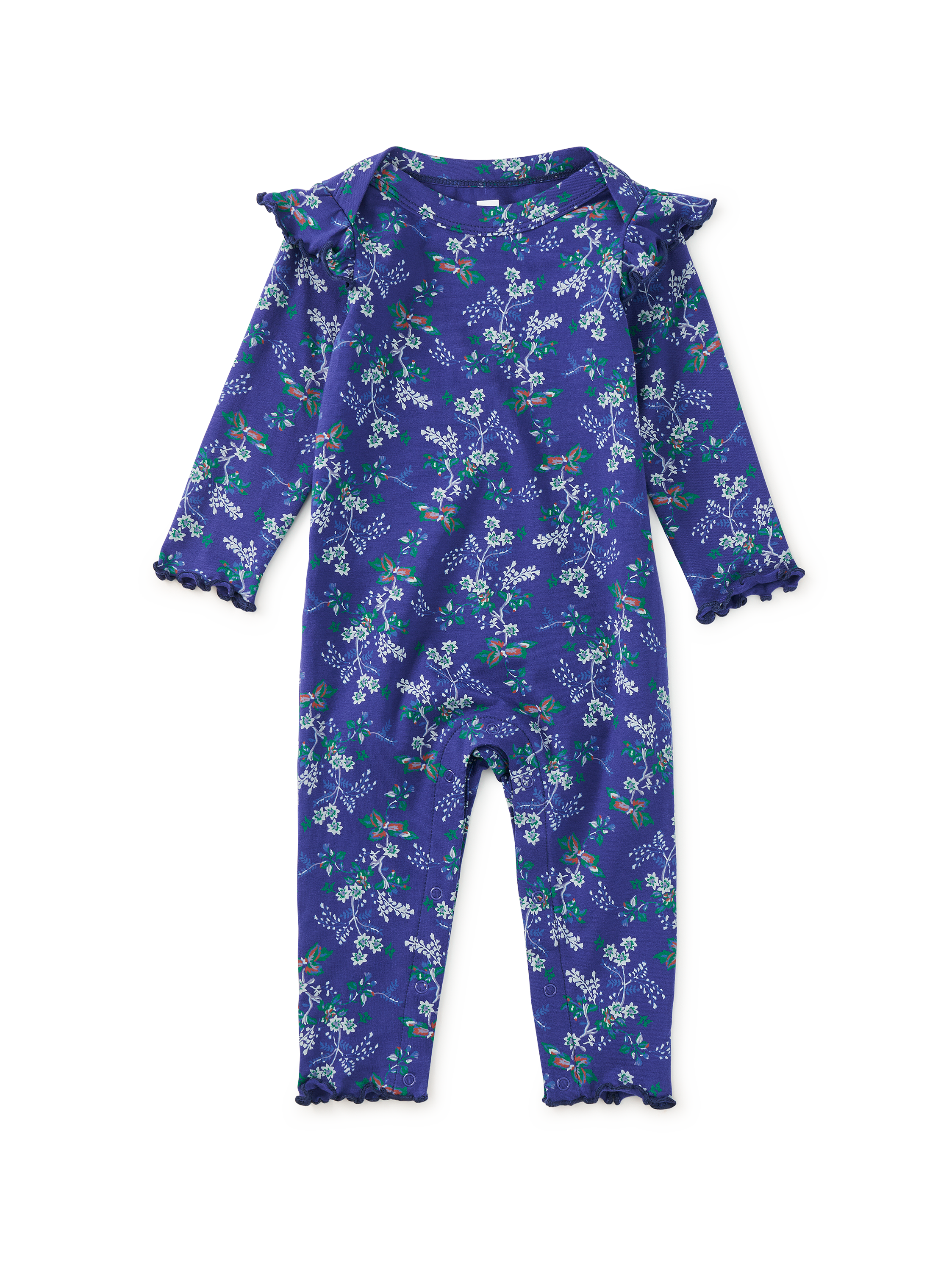 Ruffle Shoulder Baby Romper