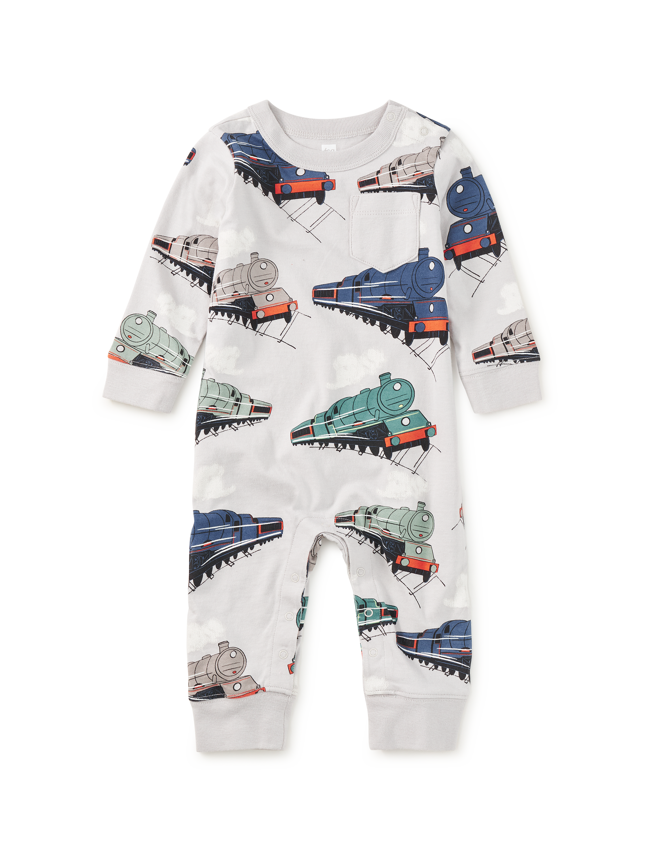 Long Sleeve Pocket Baby Romper