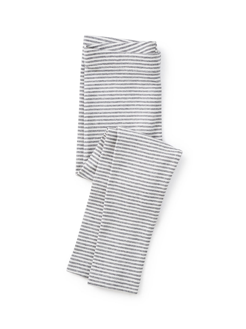 Striped Leggings in Med Heather Grey - View 1