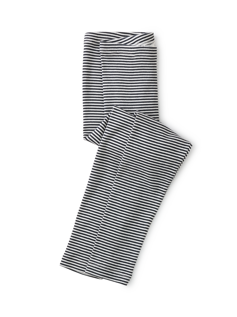 Striped Leggings in Heritage Blue - View 1