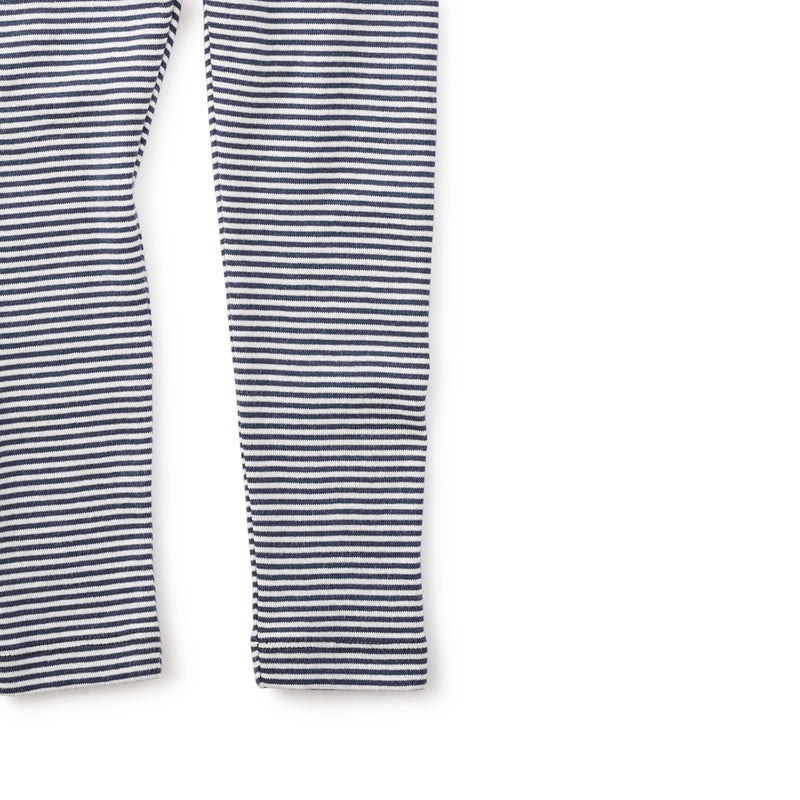 Striped Leggings in Heritage Blue - View 2