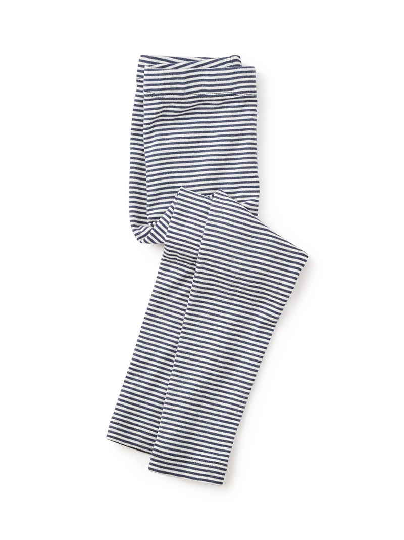 Striped Leggings in Heritage Blue - View 1