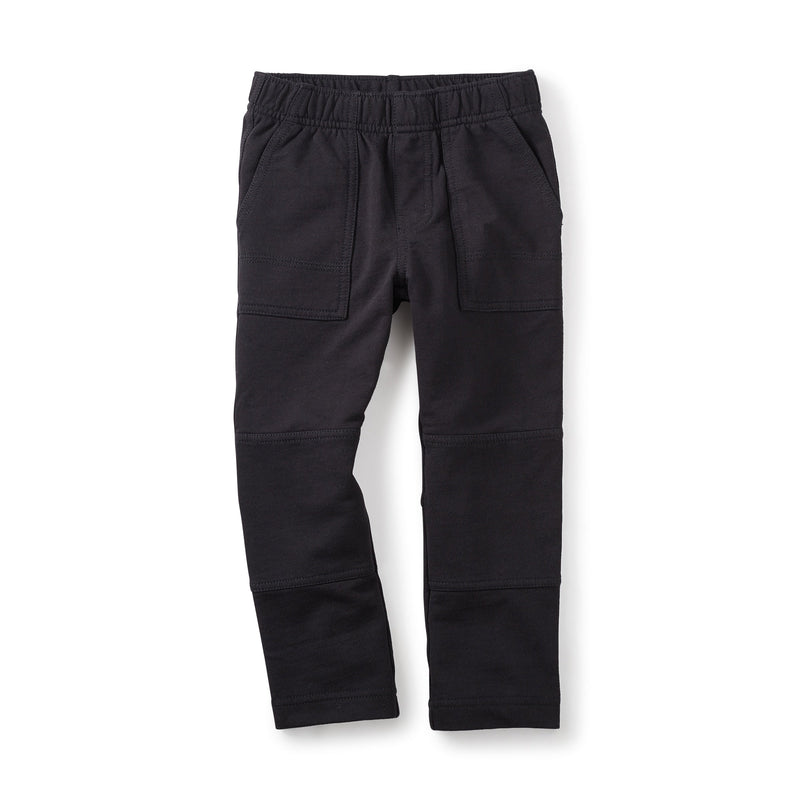 French Terry Playwear Pants in Jet Black - View 1