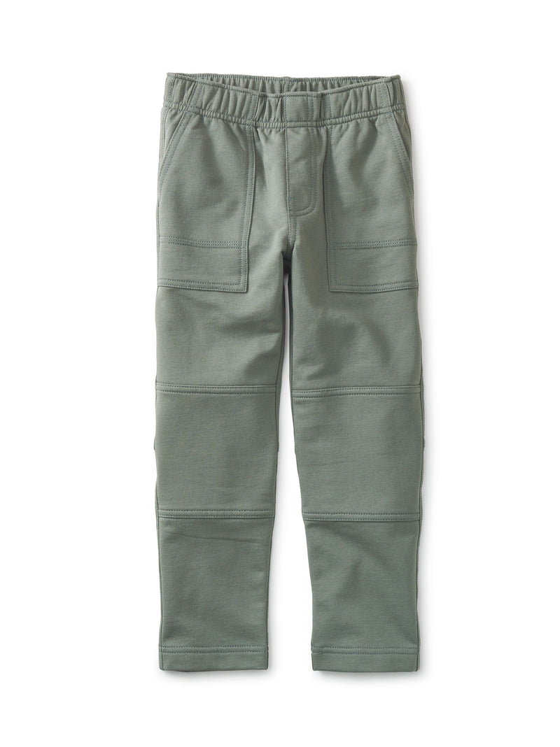 French Terry Playwear Pants in Olive Drab - View 1