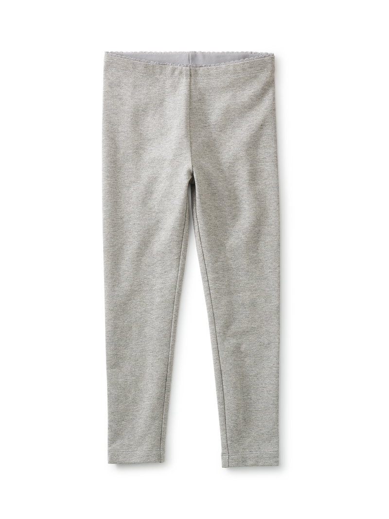 Skinny Solid Leggings in Med Heather Grey - View 2