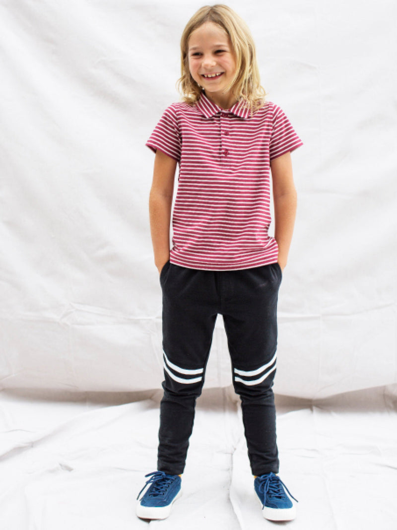 Speedy Striped Play Pant in Jet Black - View 1
