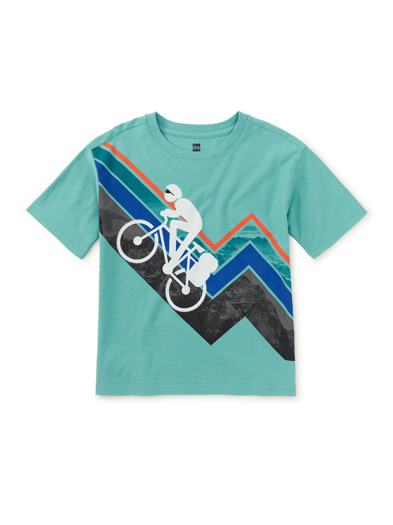 Mountain Biker Easy Fit Graphic Tee