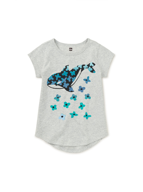Orca Whale Graphic Tunic Top