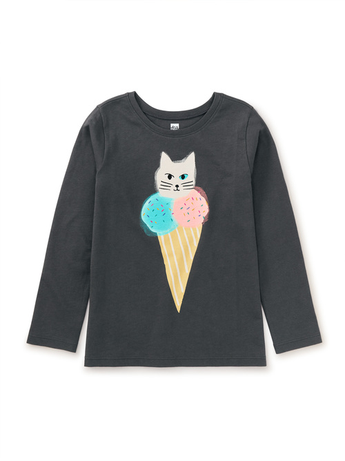 Ice Cream Cat Graphic Tee