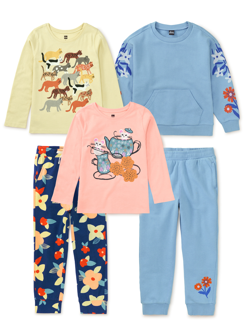 Whiskers & Blooms 5-Piece Set