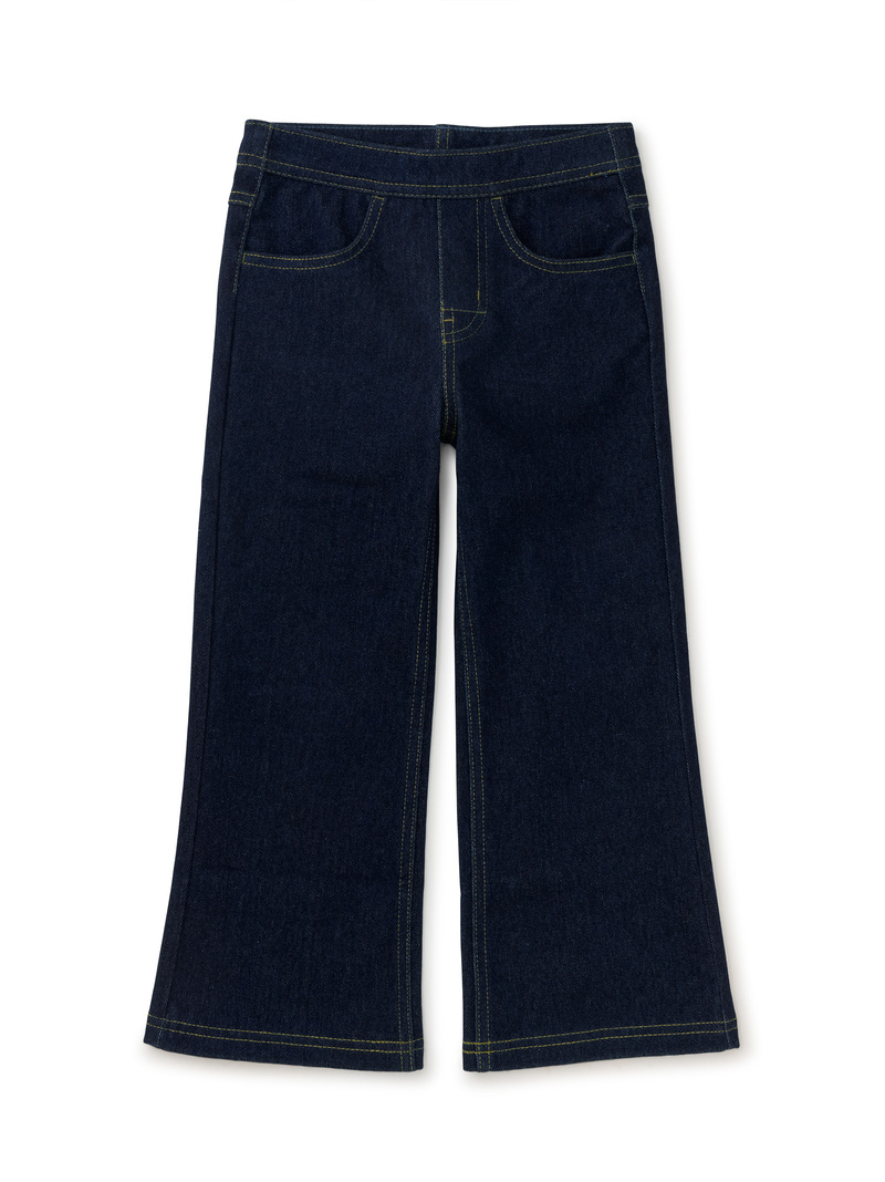 Denim-Like Flare Pants