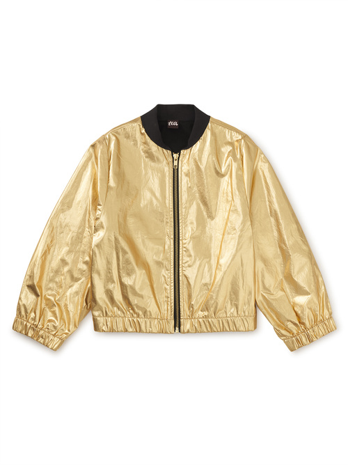 Metallic Bomber Jacket