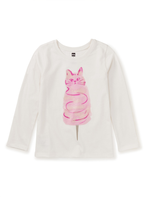 Sugar Cat Glitter Graphic Tee